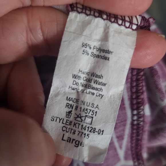 41 Hawthorn Geometric Wrap Sleeveless Valerie Tie Knit Top Women's Large L EUC - Picture 7 of 7